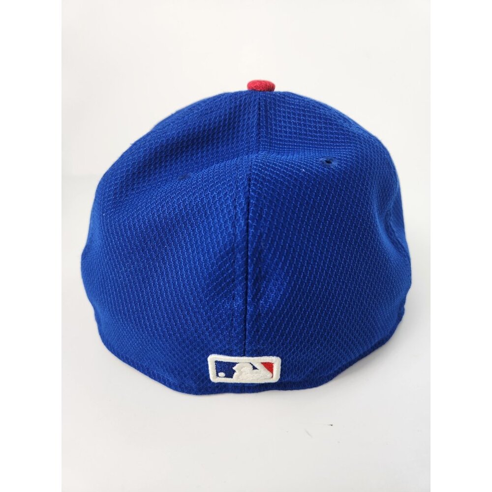 Chicago‎ Cubs Hat Fitted 7 1/4" Mens MLB Baseball New Era Blue Red Logo - Picture 4 of 10